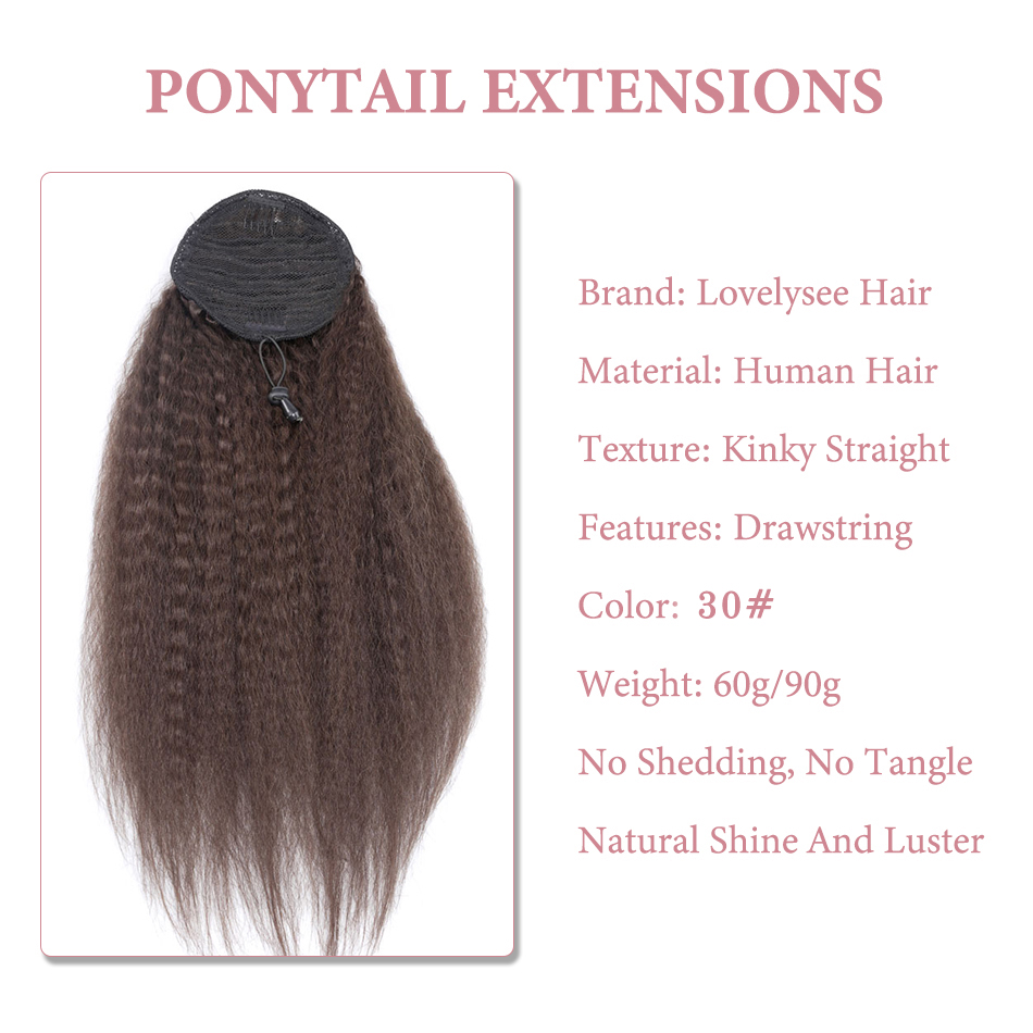 ポニーテールエクステンション、100% 人毛、スキニー、スト - Seamless Clip In Hair Extensions Human Hair のレビューと価格
