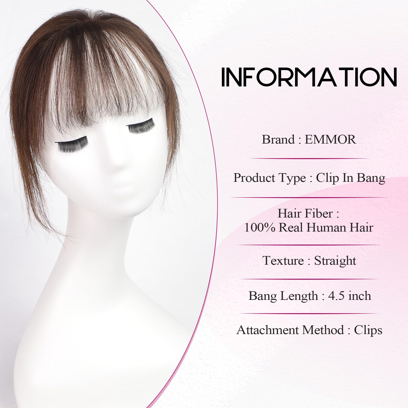 100%人毛バングスクリップインエアフリンジバングスヘアピー - Seamless Clip In Hair Extensions Human Hair のレビューと価格