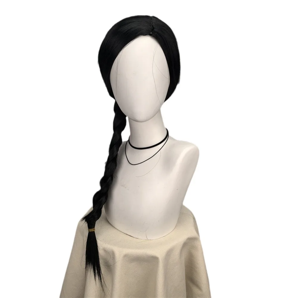 邪悪なエルファバウィッグ女性ガールズロングヘアウィッグ黒三つ - Synthetic Braided Wigs For Black Women のレビューと価格