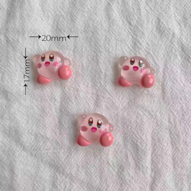 1/30個入り アイス透明 カービィ 2cm レジンチャーム - Hair Bundles のレビューと価格