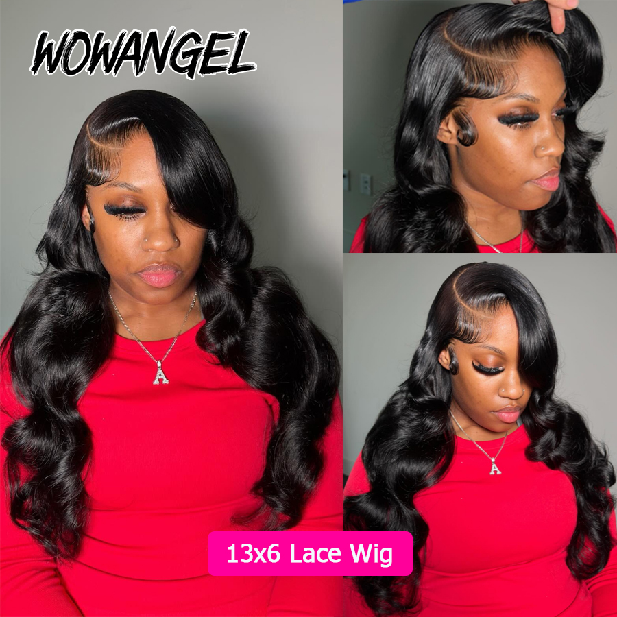 ワオ！エンジェルボディウェーブ ジェットブラック 250%  - Human Hair Wigs のレビューと価格