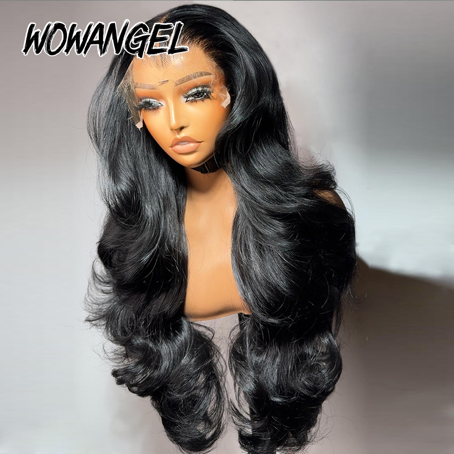 ワオ！エンジェルボディウェーブ ジェットブラック 250%  - Human Hair Wigs のレビューと価格