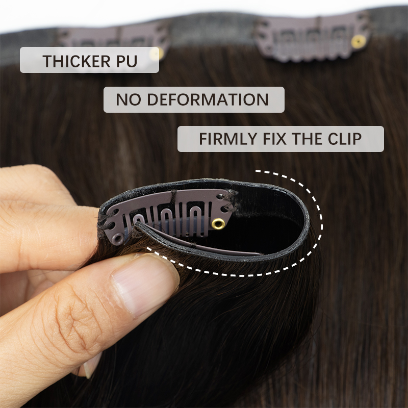 目に見えない厚い PU クリップ人毛エクステンションシームレ - Invisible Tape In Extensions Real Hair のレビューと価格