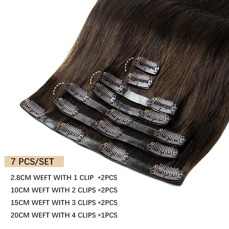 目に見えない厚い PU クリップ人毛エクステンションシームレ - Invisible Tape In Extensions Real Hair のレビューと価格