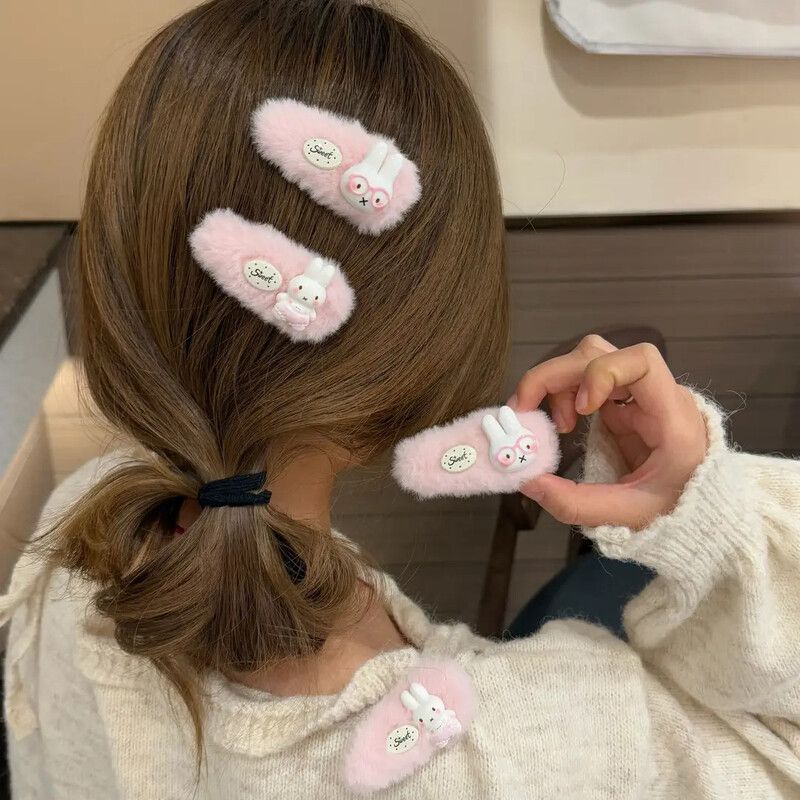新しいミッフィーヘアクリップ、高彩度Q版ドールパッチ、クリエ - Hair Bundles のレビューと価格